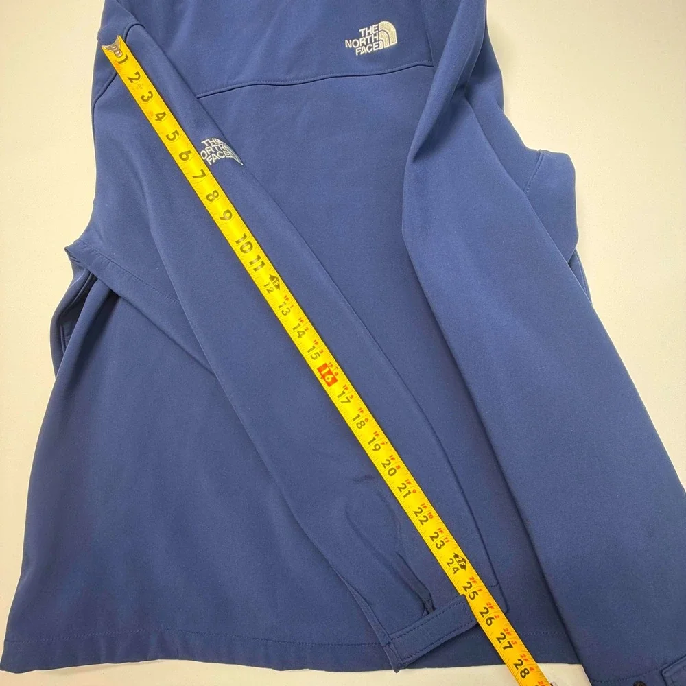 The North Face Men's Softshell Jacket L Navy‎ Fleece Lined Zip Pockets